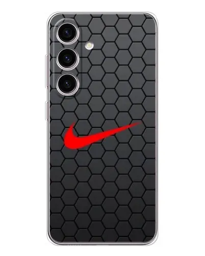 Чехол для Samsung Galaxy S25 FE с картинкой «Nike — карбоновая сетка»