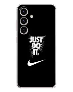 Чехол для Samsung Galaxy S25 FE с картинкой «Текстовый принт Nike»