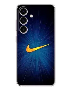 Чехол для Samsung Galaxy S25 FE с картинкой «Синий пульс Nike»