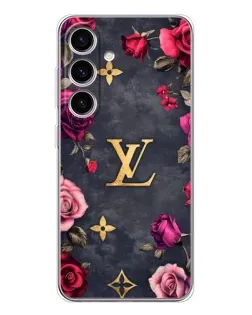 Чехол для Samsung Galaxy S25 FE с картинкой «Цветочный Louis Vuitton»