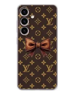Чехол для Samsung Galaxy S25 FE с картинкой «LV с бантом»
