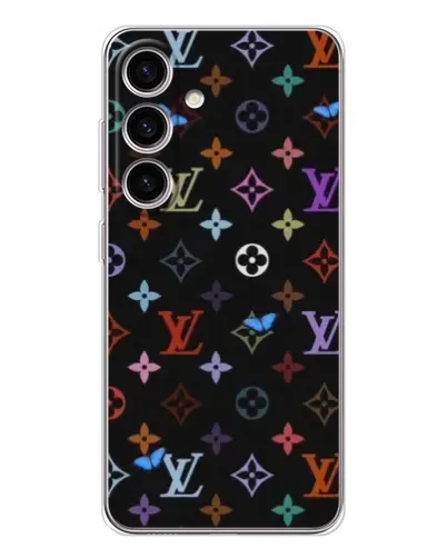 Чехол для Samsung Galaxy S25 FE с картинкой «Цветная монограмма LV» Чехол для Samsung Galaxy S25 FE с картинкой «Цветная монограмма LV»