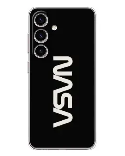 Чехол для Samsung Galaxy S25 FE с картинкой «NASA — вертикальный логотип»