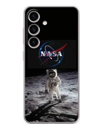 Чехол для Samsung Galaxy S25 FE с картинкой «Астронавт на Луне»