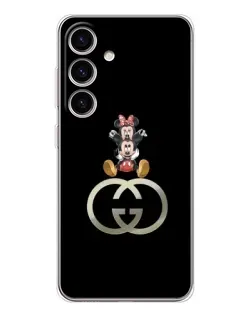 Чехол для Samsung Galaxy S25 FE с картинкой «Минни Маус на лого»