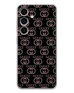 Чехол для Samsung Galaxy S25 FE с картинкой «Классическая монограмма Gucci»