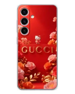 Чехол для Samsung Galaxy S25 FE с картинкой «Gucci — золотой сад»