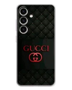 Чехол для Samsung Galaxy S25 FE с картинкой «Gucci — стеганый черный»