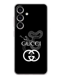 Чехол для Samsung Galaxy S25 FE с картинкой «Gucci — серебряная змея»