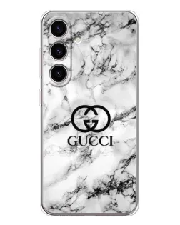 Чехол для Samsung Galaxy S25 FE с картинкой «Gucci — мраморный шик»