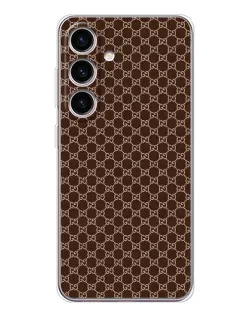 Чехол для Samsung Galaxy S25 FE с картинкой «Gucci — шоколадная сетка»