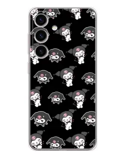 Чехол для Samsung Galaxy S25 FE с картинкой «Черный паттерн Kuromi» Чехол для Samsung Galaxy S25 FE с картинкой «Черный паттерн Kuromi»