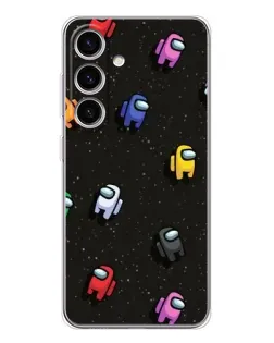 Чехол для Samsung Galaxy S25 FE с картинкой «Космический паттерн Among Us»