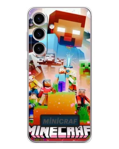 Чехол для Samsung Galaxy S25 FE с картинкой «Minecraft герои игры» Чехол для Samsung Galaxy S25 FE с картинкой «Minecraft герои игры»