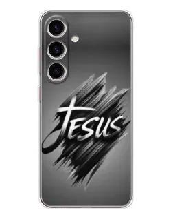 Чехол для Samsung Galaxy S25 FE с картинкой «Надпись Jesus Graffiti»