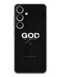 Чехол для Samsung Galaxy S25 FE с картинкой «GOD — Бог над всем»