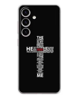 Чохол для Samsung Galaxy S25 FE з картинкою «Текстовий хрест» Чохол для Samsung Galaxy S25 FE з картинкою «Текстовий хрест»