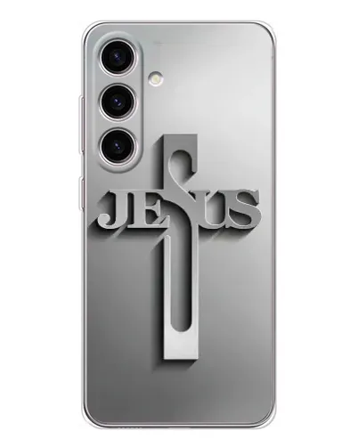 Чохол для Samsung Galaxy S25 FE з картинкою «Металевий хрест Jesus» Чохол для Samsung Galaxy S25 FE з картинкою «Металевий хрест Jesus»