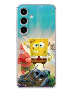 Чехол для Samsung Galaxy S25 FE с картинкой «Спанч Боб победитель»