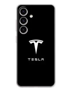 Чехол для Samsung Galaxy S25 FE с картинкой «Tesla White Logo» Чехол для Samsung Galaxy S25 FE с картинкой «Tesla White Logo»