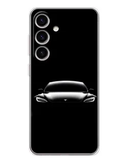 Чехол для Samsung Galaxy S25 FE с картинкой «Фары Tesla Night» Чехол для Samsung Galaxy S25 FE с картинкой «Фары Tesla Night»