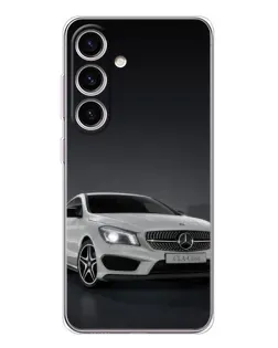 Чехол для Samsung Galaxy S25 FE с картинкой «Mercedes AMG GT Silver»