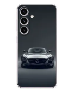 Чехол для Samsung Galaxy S25 FE с картинкой «Mercedes на черном»