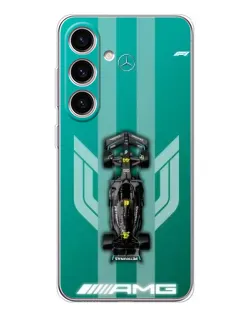 Чехол для Samsung Galaxy S25 FE с картинкой «Mercedes AMG Petronas»