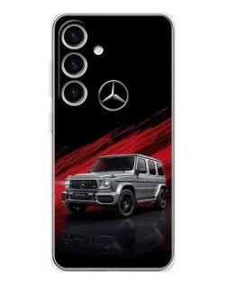 Чехол для Samsung Galaxy S25 FE с картинкой «Mercedes G-Class красный»