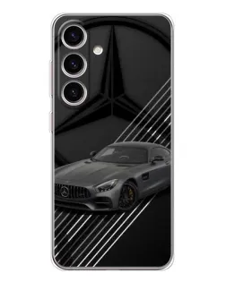 Чехол для Samsung Galaxy S25 FE с картинкой «Mercedes AMG — графика»