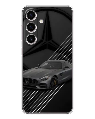 Чехол для Samsung Galaxy S25 FE с картинкой «Mercedes AMG — графика»