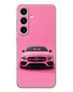 Чохол для Samsung Galaxy S25 FE з картинкою «Рожевий Mercedes AMG»