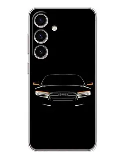 Чехол для Samsung Galaxy S25 FE с картинкой «Audi — ночной контур»