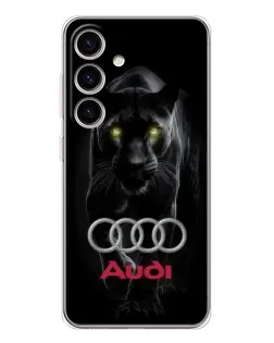 Чехол для Samsung Galaxy S25 FE с картинкой «Пантера и Audi»