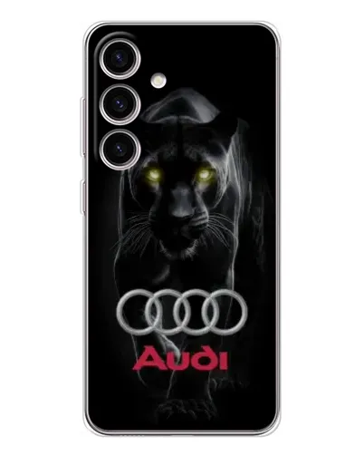 Чехол для Samsung Galaxy S25 FE с картинкой «Пантера и Audi» Чехол для Samsung Galaxy S25 FE с картинкой «Пантера и Audi»