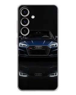 Чехол для Samsung Galaxy S25 FE с картинкой «Audi — ночное отражение»