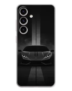 Чехол для Samsung Galaxy S25 FE с картинкой «Lamborghini симметрия дорог»