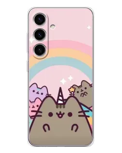 Чехол для Samsung Galaxy S25 FE с картинкой «Единорог Pusheen»