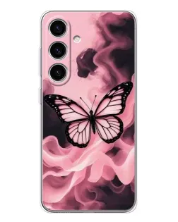 Чехол для Samsung Galaxy S25 FE с картинкой «Бабочка в дыму»