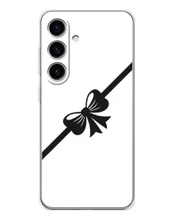 Чехол для Samsung Galaxy S25 FE с картинкой «Диагональный бант»
