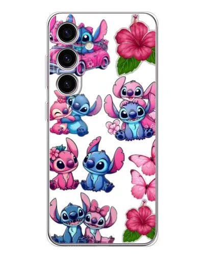 Чохол для Samsung Galaxy S25 FE з картинкою «Стікери Stitch та Angel» Чохол для Samsung Galaxy S25 FE з картинкою «Стікери Stitch та Angel»