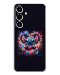 Чохол для Samsung Galaxy S25 FE з картинкою «Stitch у квітах»