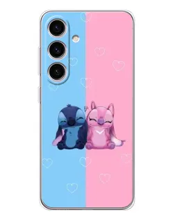 Чохол для Samsung Galaxy S25 FE з картинкою «Stitch та Angel Love»