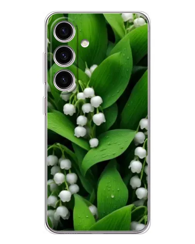 Чехол для Samsung Galaxy S25 FE с картинкой «Ландыши в зелени»