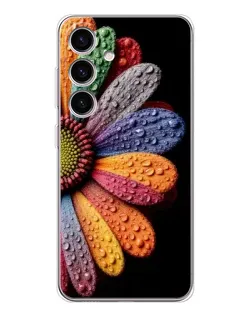 Чехол для Samsung Galaxy S25 FE с картинкой «Радужный цветок»