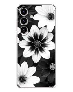 Чехол для Samsung Galaxy S25 FE с картинкой «Монохромные астры»
