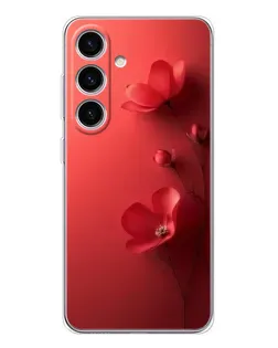 Чехол для Samsung Galaxy S25 FE с картинкой «Маковые соцветия»