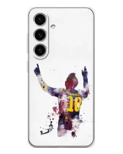 Чехол для Samsung Galaxy S25 FE с картинкой «Акварельный Месси Барселона»