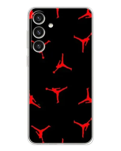 Чехол для Samsung Galaxy S25 Plus с картинкой «Jordan Red Pattern»