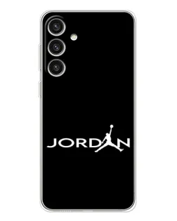 Чехол для Samsung Galaxy S25 Plus с картинкой «Jordan White Logo»